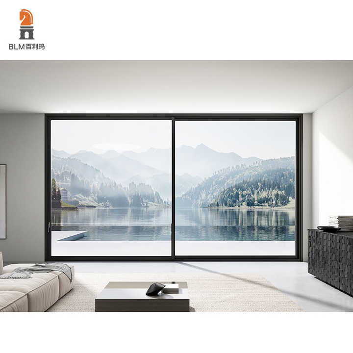 Modern Design Powder Coated Aluminium Frame Customize Kitchen Doors Double Glazed Energy-Saving Sliding Door