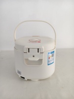 Cuisinière à riz électrique mini carrée en alliage d'aluminium 3L avec cuve intérieure antiadhésive, portable, cuisson rapide pour la maison, l'hôtel et un usage commercial
