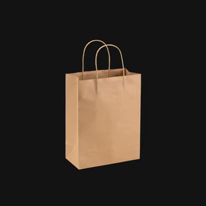 Eco-Friendly Custom Classic <b>Waterproof</b> Kraft Paper Handle Bag with Brown Luxury Gift Packaging for Fur & <b>Socks</b> - Product Image 6