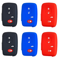 Housse de clé en silicone pour Toyota Reiz Camry Land Cruiser-Étui pour clé de voiture télécommandée 3 + 1 avec design creux pour clé 3 + 1
