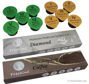 <span class=keywords><strong>Platinum</strong></span> Deluxe Spa Pedicure Kit 5 en 1 Ultimate Luxury Foot Skin Care System Set Para tacones agrietados Piel seca 5 Step Foot Spa Kit - Product Image 3