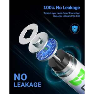 EBL High Performance 1200mAh AAA 8-Pack <b>Lithium</b> <b>Ion</b> <b>Pouch</b> <b>Batteries</b> 1.5V Triple a for High-Tech Devices Non-Rechargeable - Product Image 6