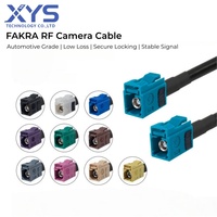 Cable Coaxial RF de Baja Pérdida Personalizado, Conector FAKRA Z Hembra a Hembra, para Cámara Automotriz