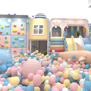 Aoleao Famous Parent-Child Comprehensive Amusement Park Facilities Mall <b>Indoor</b> Ball Pit <b>Slide</b> Interactive Game Area Play Set - Product Image 2