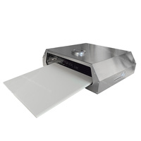 Four à pizza moderne en acier inoxydable, fonction barbecue au charbon de bois, durable et portable, pour l'extérieur