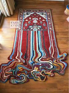 Alfombra de lana con mechones a mano de diseño persa de lujo estilo moderno para el hogar piso comedor sala de estar cocina dormitorio Hotel espacios de oficina - Product Image 6