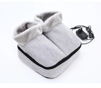 Bottes chauffantes électriques sans fil, coussin chauffant pour les pieds, masseur thermique pour les pieds, appareil de massage chaud pour les pieds, pour l'intérieur, hiver, décontracté