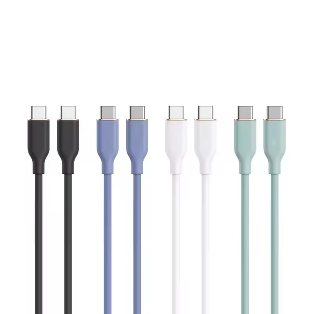 Hot Selling 3FT 6FT Silicone Soft PD 27w Type C Fast Charging Cable for iPhone 6 7 8 XS, Silicone Usb C Date Cable for iPhone 15