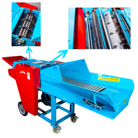Broyeur de fourrage agricole multifonctionnel haute productivité 8 tonnes, moteur diesel 15 CV, pour l'alimentation animale