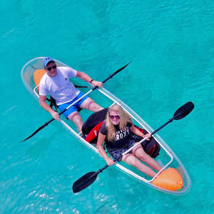 Kayak de pêche transparent Rito, <span class=keywords><strong>bateau</strong></span> canoë à fond transparent en PC, idéal pour les sports nautiques et les loisirs, à prix abordable - Product Image 1
