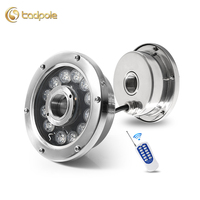 Projecteur LED Submersible RGB 18W 12V IP68 en Acier Inoxydable de Haute Qualité pour Fontaine de Jardin Extérieure, Étanchéité 2 Ans