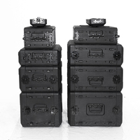 Boîtier de mixage audio 19 pouces 390 mm U2 U3 U4 U6 avec roulettes