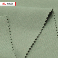 Tissu tricoté brossé effet suédé extensible dans les quatre sens, 80 % polyester, 20 % élasthanne, 240 g/m², pour vestes de fitness A2550