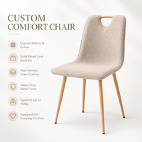 Chaise à dossier en forme de cuillère en gros, certifiée B2B E0, en tissu écologique, pour salle à manger, achat direct usine en gros