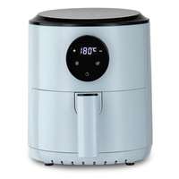 Friteuse à air compacte 1,5 L numérique 900 W, friteuse à air chaud compacte pour appartement, dortoir, camping-car, cuisson individuelle