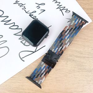 <span class=keywords><strong>Bracelet</strong></span> tissé en tissu élastique en nylon respirant à boucle en titane pour <span class=keywords><strong>Apple</strong></span> <span class=keywords><strong>Watch</strong></span> 10 <span class=keywords><strong>Bracelet</strong></span> élastique <span class=keywords><strong>tressé</strong></span> de 42mm et 46mm pour IWatch 9 8 - Product Image 5