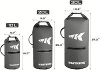Bolsa Impermeable Enrollable con Separación para Objetos Mojados, Mochila de un Solo Hombro para Snorkel, Senderismo, Navegación, Rafting, Viajes a la Playa