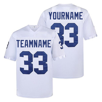 Maillot de football personnalisé fabriqué en usine, uniformes d'équipe, short personnalisé, maillot de football américain, broderie en twill