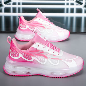 Chaussures de marche tendance pour femmes, antidérapantes, éclairées, avec amorti, rehaussantes, à enfiler, doublure en maille, semelle extérieure en TPU - Product Image 2