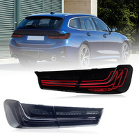 Feux arrière LED de remplacement pour BMW Série 3 M3 2019-2025, style CLS, ensemble de feux arrière, lentille rouge transparente, feux de recul et de freinage