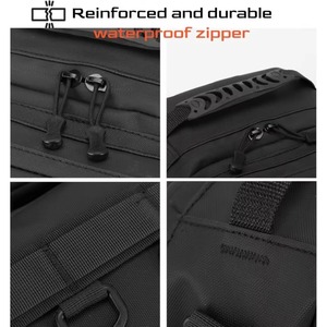 Échantillon gratuit : Sac à dos de pêche avec porte-cannes et 4 boîtes à pêche, sac de pêche d'extérieur avec housse de pluie imperméable - Product Image 2