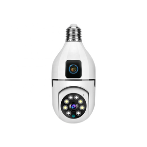 <span class=keywords><strong>V380</strong></span>-Cámara de doble lente con bombilla, cámara web de techo, monitoreo de seguridad para el hogar, red inteligente, WiFi, de doble lente, de la red - Product Image 1