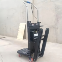Carretilla Plegable Portátil de Acero para Subir Escaleras, Capacidad de 500 kg, Carretilla de Compras, Carretilla Plegable