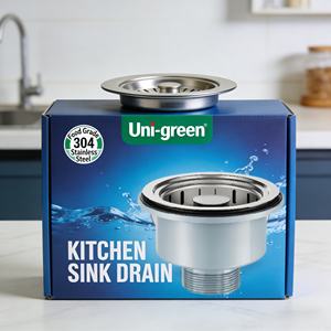 Sifone per Lavello Pop-up in Acciaio Inox SUS304, Vasca Quadrata con Superficie Spazzolata, Installazione Sottolavello, Design Moderno Anti-insetti - Product Image 6