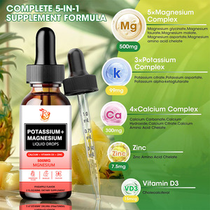OEM Private Label Potassium Magnesium <b>Liquid</b> Drops with Vitamin D3 and Zinc Support Healthy Sleep Improve Immune System Drops - Product Image 2