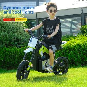 Motocicleta eléctrica infantil simulada, vehículo de juguete de dos ruedas apto para adolescentes, adultos y niños, cross-bo - Product Image 3