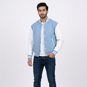 Varsity Jacket For <b>Men</b> versatile jacket for everyday wear blending classic style with trendy casual fashion outfits - Product Image 1