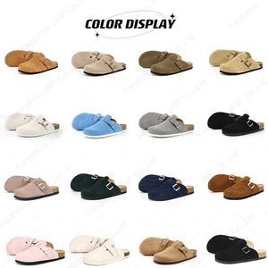 Zuecos de corcho de cuero genuino suave antideslizante con plataforma de hebilla ajustable personalizada zapatillas de mujer JNP <span class=keywords><strong>Birken</strong></span> - Product Image 5