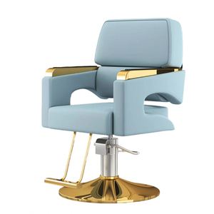 Silla de Barbero Moderna y Duradera de Acero Inoxidable con Asiento Ajustable para Salón y Spa de Luxmars - Product Image 6