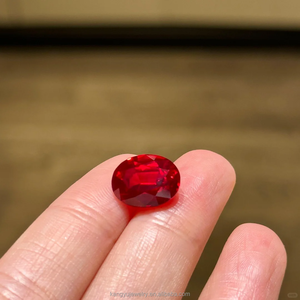 Batu Permata <span class=keywords><strong>Ruby</strong></span> Buatan Laboratorium Berkualitas Tinggi Batu Permata Buatan Laboratorium Berbagai Ukuran - Bersertifikat GRC/AGL untuk Pembuatan Perhiasan - Product Image 4