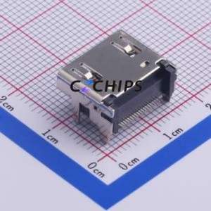 <b>HDMI</b>-001 19PCBTP <b>HDMI</b> Connector SMD Connector ( Connector Type: <b>HDMI</b>-A )( Gender: Female )( Total Number of PINs: 19P ) - Product Image 2