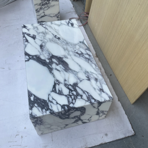 <span class=keywords><strong>Table</strong></span> basse carrée moderne de style nordique en verre et fer forgé avec plateau en marbre pour café ou décoration de salon - Product Image 3