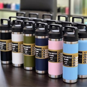 Xách tay 18oz leakproof 26oz 36oz chai chân không cách nhiệt chai nước bằng thép không gỉ với Chug Nắp Flask thermoses cup Tumbler - Product Image 1