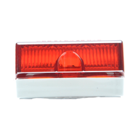Feu de gabarit clignotant rectangulaire à 6 LED 12V/24V pour remorque de camion, montage latéral, clignotant ambre Spyder, feu arrière LED pour camion