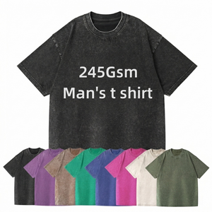 Vintage Acid Wash T Shirt 100% Cotton 230g Wash Tee Low Cost Custom Logo Streetwear Blank Men Women Oversized T-Shirt TKAN849 - Product Image 1