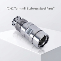 Piezas de Aluminio Mecanizadas por CNC de Precisión, Piezas de Torneado CNC de Alta Precisión, Piezas de Robótica Anodizadas, Eje CNC Personalizado, Fabricación OEM