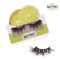Modèle de bandes de cils avec logo personnalisé bandes de cils en faux vison cils synthétiques faits à la main dans des boîtes en vrac