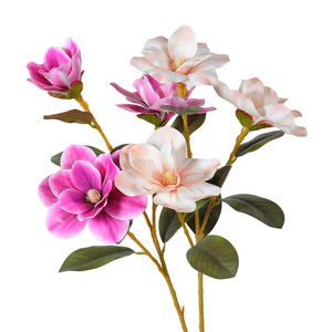 Flor Artificial de Magnolia, Rama Individual, Tacto Real, Plástico PVC/PU, Decoración para el Hogar, Navidad - Product Image 5