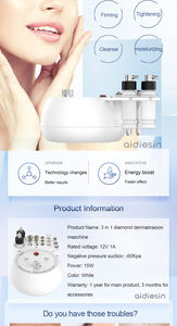 Profesional 3-en-1 <span class=keywords><strong>Dermaheal</strong></span> Facial Aqua Peel Hydro Machine Diamond Dermoabrasión Microdermoabrasión Limpiador de poros de la piel ZA IT - Product Image 4