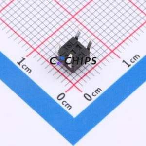 ZX-QC4545-3.8CJ Tactile Switch Through hole-4P,4.5x4.5mm Switch Single Pole Single Throw Round Button 2.6N Through Hole - Product Image 2