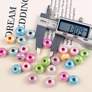 Color-plated abacus <b>spacer</b> beads large-hole loose beads wheel beads DIY handmade necklace and bracelet accessories - Product Image 2