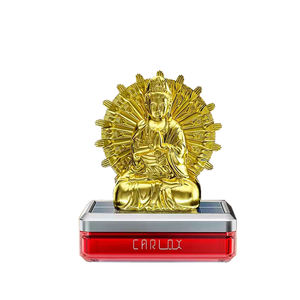 Diffuseur d'air de voiture créatif, sculpture solaire de Bouddha Mille Mains Guanyin, symbole de sagesse, de sérénité, de protection, décoration - Product Image 5