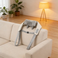 Châle de massage pour le cou et les épaules, simulant une main humaine, mouvement pétrissant 3D, rechargeable par USB, chaleur à température constante pour le cou et les épaules
