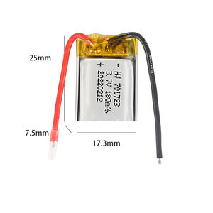 Fabrieks 3.7V 180mAh Lithium Polymeer Batterijcel voor RC Speelgoed Modelvliegtuigen & Metalen Helikopters OEM Aangepaste Service - Product Image 2