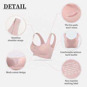 Reggiseno da Donna Senza Cuciture Push-up Traspirante Confortevole con Taglio Laser Imbottito Antiscivolo di Alta Qualità - Product Image 2