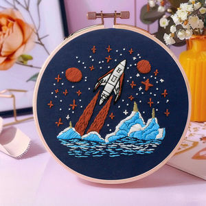 Nuevo <span class=keywords><strong>Kit</strong></span> <span class=keywords><strong>de</strong></span> bordado <span class=keywords><strong>de</strong></span> patrón <span class=keywords><strong>de</strong></span> aviación para niños Diy Flower para principiantes, juego <span class=keywords><strong>de</strong></span> bordado hecho a mano semiacabado, artesanías textiles - Product Image 1